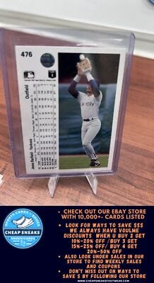 Cheap Sneaks Footwear/Sports Cards Baseball Card Jesse Barfield 1990 Upper Deck #476 New York Yankees