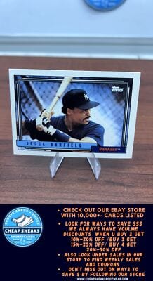 Cheap Sneaks Footwear/Sports Cards Baseball Card Jesse Barfield 1992 Topps #650 New York Yankees