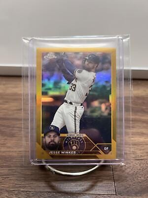 Cheap Sneaks Footwear/Sports Cards Baseball Card Jesse Winker 2023 Topps Chrome Update Gold Refractor #USC139 Brewers