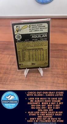 Cheap Sneaks Footwear/Sports Cards Baseball Card Jesus Aguilar 2022 Topps Heritage #298 Miami Marlins
