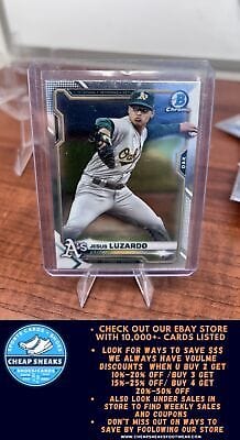 Cheap Sneaks Footwear/Sports Cards Baseball Card Jesus Luzardo 2021 Bowman Chrome #21 Oakland Athletics