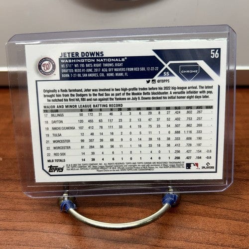 Cheap Sneaks Footwear/Sports Cards Baseball Card jETER DOWNS 2023 Topps Chrome Prism Refractor Rookie RC #56 NATIONALS