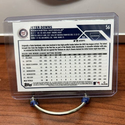 Cheap Sneaks Footwear/Sports Cards Baseball Card jETER DOWNS 2023 Topps Chrome Prism Refractor Rookie RC #56 NATIONALS