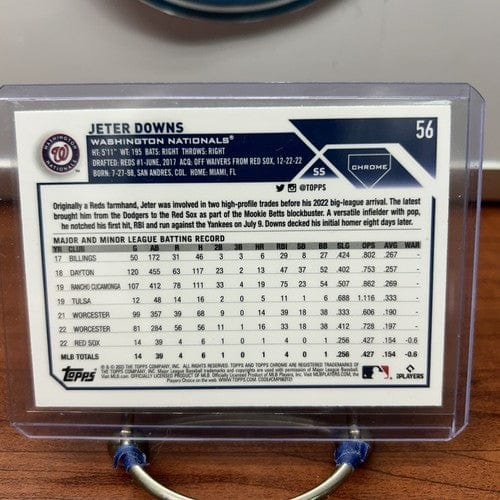 Cheap Sneaks Footwear/Sports Cards Baseball Card Jeter Downs Rookie RC 2023 Topps Chrome Baseball Base #56 Washington N