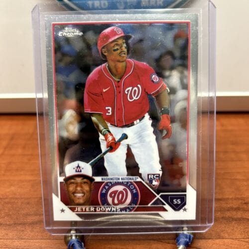 Cheap Sneaks Footwear/Sports Cards Baseball Card Jeter Downs Rookie RC 2023 Topps Chrome Baseball Base #56 Washington N