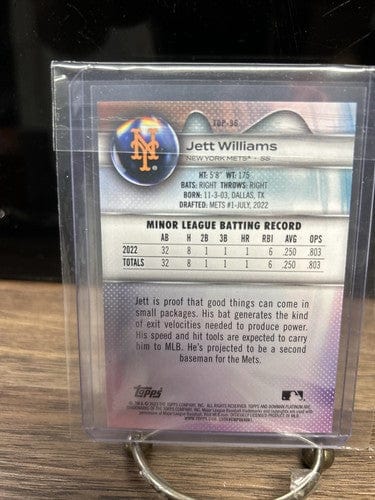 Cheap Sneaks Footwear/Sports Cards Baseball Card Jett Williams 2023 Bowman Platinum NewYork Mets Baseball Card #Top-96