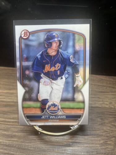 Cheap Sneaks Footwear/Sports Cards Baseball Card Jett Williams 2023 Bowman Prospects Baseball Card #BP-49 New York Mets