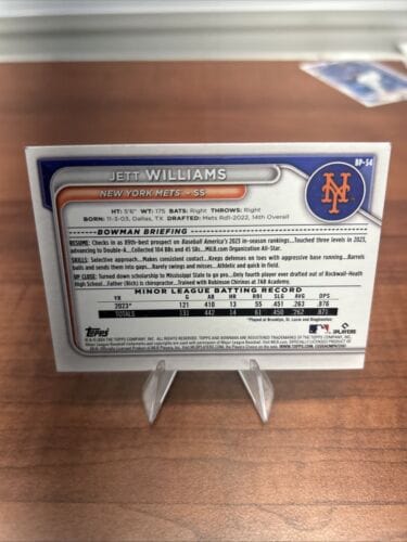 Cheap Sneaks Footwear/Sports Cards Baseball Card Jett Williams 2024 Bowman Prospects #BP-54 New York Mets