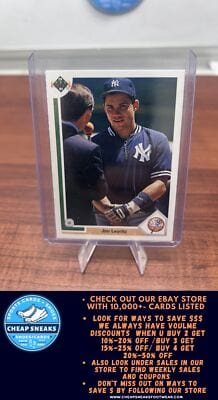 Cheap Sneaks Footwear/Sports Cards Baseball Card Jim Leyritz 1991 Upper Deck #243 New York Yankees