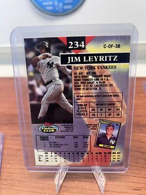 Cheap Sneaks Footwear/Sports Cards Baseball Card Jim Leyritz 1993 Stadium Club First Day Production #234 New York Yanke