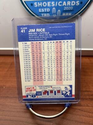 Cheap Sneaks Footwear/Sports Cards Baseball Card Jim Rice 1987 Fleer #41 Boston Red Sox