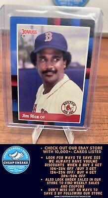 Cheap Sneaks Footwear/Sports Cards Baseball Card Jim Rice 1988 Donruss #399b Boston Red Sox