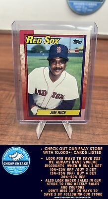 Cheap Sneaks Footwear/Sports Cards Baseball Card Jim Rice 1990 Topps #785 Boston Red Sox