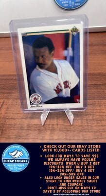 Cheap Sneaks Footwear/Sports Cards Baseball Card Jim Rice 1990 Upper Deck #373 Boston Red Sox