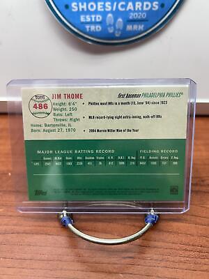 Cheap Sneaks Footwear/Sports Cards Baseball Card Jim Thome 2023 Topps Chrome Platinum Anniversary #486 Philadelphia Phi