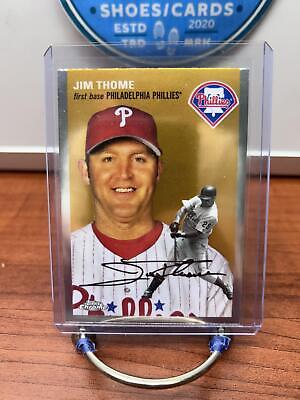 Cheap Sneaks Footwear/Sports Cards Baseball Card Jim Thome 2023 Topps Chrome Platinum Anniversary #486 Philadelphia Phi