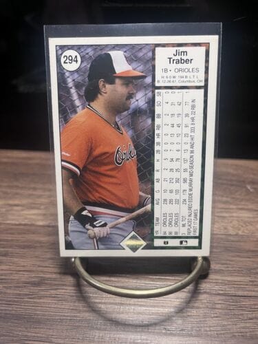 Cheap Sneaks Footwear/Sports Cards Baseball Card Jim Traber Baltimore Orioles First Baseman 1989 Upper Deck (1st Year)-