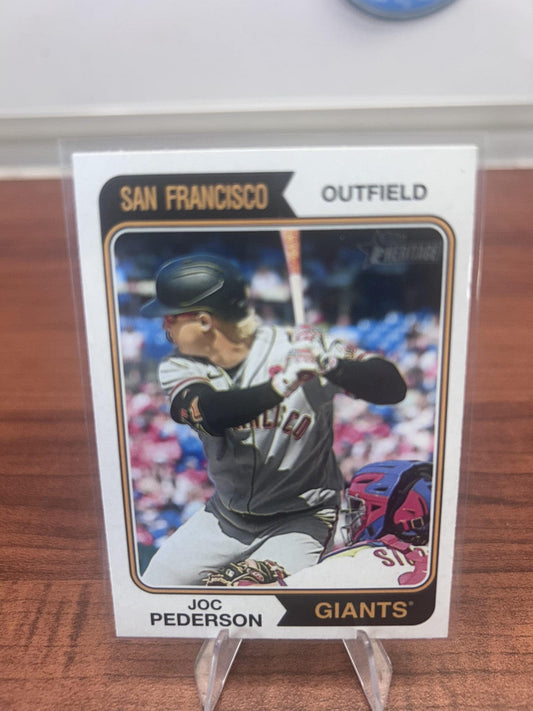 Cheap Sneaks Footwear/Sports Cards Baseball Card Joc Pederson 2023 Topps Heritage #348 San Francisco Giants