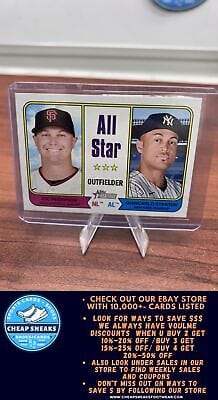 Cheap Sneaks Footwear/Sports Cards Baseball Card Joc Pederson / Giancarlo Stanton AS 2023 Topps Heritage #337 New York