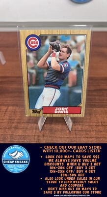 Cheap Sneaks Footwear/Sports Cards Baseball Card Jody Davis 1987 Topps #270 Chicago Cubs