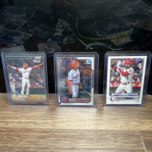 Cheap Sneaks Footwear/Sports Cards Baseball Card Joe Adell Lot(3) Los Angeles Angels 2022 Topps Future Stars ,22 Bowman