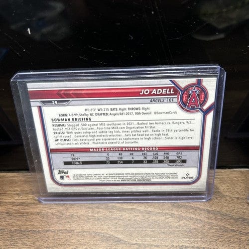 Cheap Sneaks Footwear/Sports Cards Baseball Card Joe Adell Lot(3) Los Angeles Angels 2022 Topps Future Stars ,22 Bowman