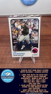 Cheap Sneaks Footwear/Sports Cards Baseball Card Joe Dunand RC 2022 Topps Heritage #512 Miami Marlins