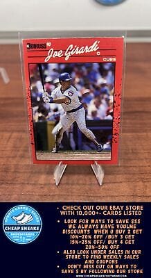 Cheap Sneaks Footwear/Sports Cards Baseball Card Joe Girardi 1990 Donruss #404b Chicago Cubs
