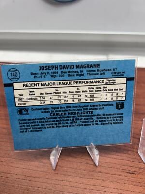 Cheap Sneaks Footwear/Sports Cards Baseball Card Joe Magrane RC 1988 Donruss #140b St. Louis Cardinals