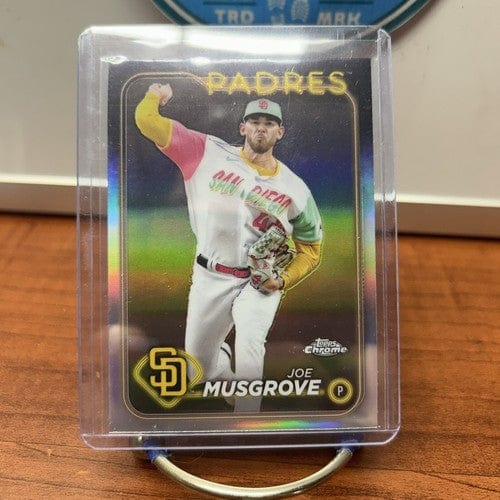 Cheap Sneaks Footwear/Sports Cards Baseball Card Joe Musgrove 2024 Topps Chrome Silver Refractor Card #192 San Diego Pa