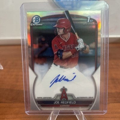 Cheap Sneaks Footwear/Sports Cards Baseball Card Joe Redfield 2023 Bowman Chrome Refractor Auto #CDA-JRE Angels 1st Bow