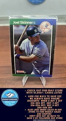 Cheap Sneaks Footwear/Sports Cards Baseball Card Joel Skinner 1989 Donruss #427 New York Yankees