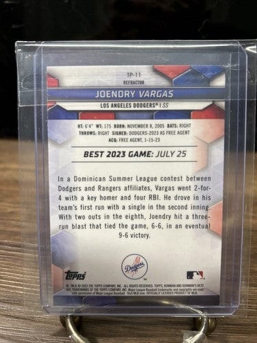 Cheap Sneaks Footwear/Sports Cards Baseball Card Joendry Vargas 2023 Bowman's Best Refractor #TP-11 Top Prospects RC Do