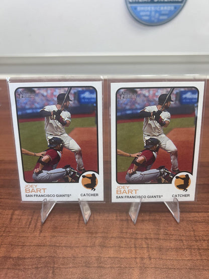 Cheap Sneaks Footwear/Sports Cards Baseball Card Joey Bart 2022 Topps Heritage #559 San Francisco Giants