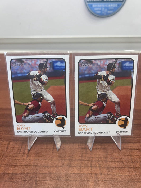 Cheap Sneaks Footwear/Sports Cards Baseball Card Joey Bart 2022 Topps Heritage #559 San Francisco Giants