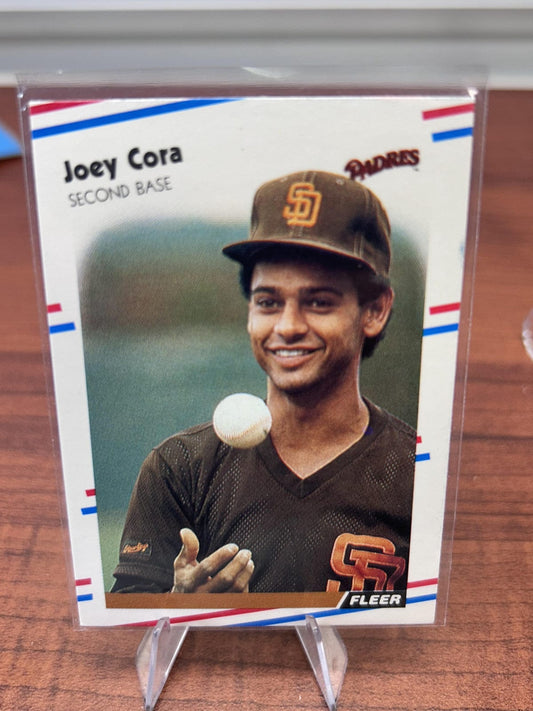 Cheap Sneaks Footwear/Sports Cards Baseball Card Joey Cora RC 1988 Fleer #580 San Diego Padres
