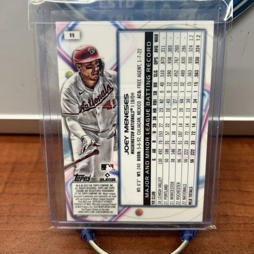 Cheap Sneaks Footwear/Sports Cards Baseball Card Joey Meneses RC 2023 Topps Chrome Cosmic Nationals Card #89