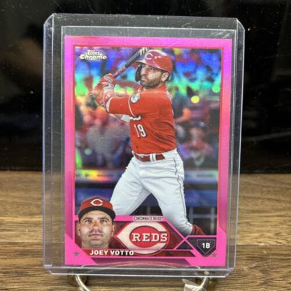 Cheap Sneaks Footwear/Sports Cards Baseball Card Joey Votto 2023 Topps Chrome Pink Refractor Cincinnati Reds Baseball C