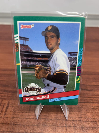 Cheap Sneaks Footwear/Sports Cards Baseball Card John Burkett 1991 Donruss #638c San Francisco Giants