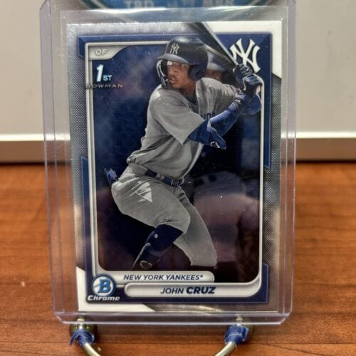Cheap Sneaks Footwear/Sports Cards Baseball Card John Cruz 2024 1st Bowman Chrome Prospects Baseball Card#BCP-77 New Yo
