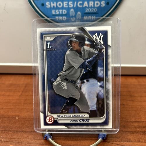 Cheap Sneaks Footwear/Sports Cards Baseball Card JOHN CRUZ 2024 1st BOWMAN PROSPECTS #BP-77 New York Yankees
