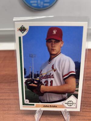 Cheap Sneaks Footwear/Sports Cards Baseball Card John Ericks 1991 Upper Deck #57 St. Louis Cardinals