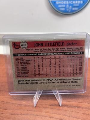 Cheap Sneaks Footwear/Sports Cards Baseball Card John Littlefield RC 1981 Topps #489 St. Louis Cardinals