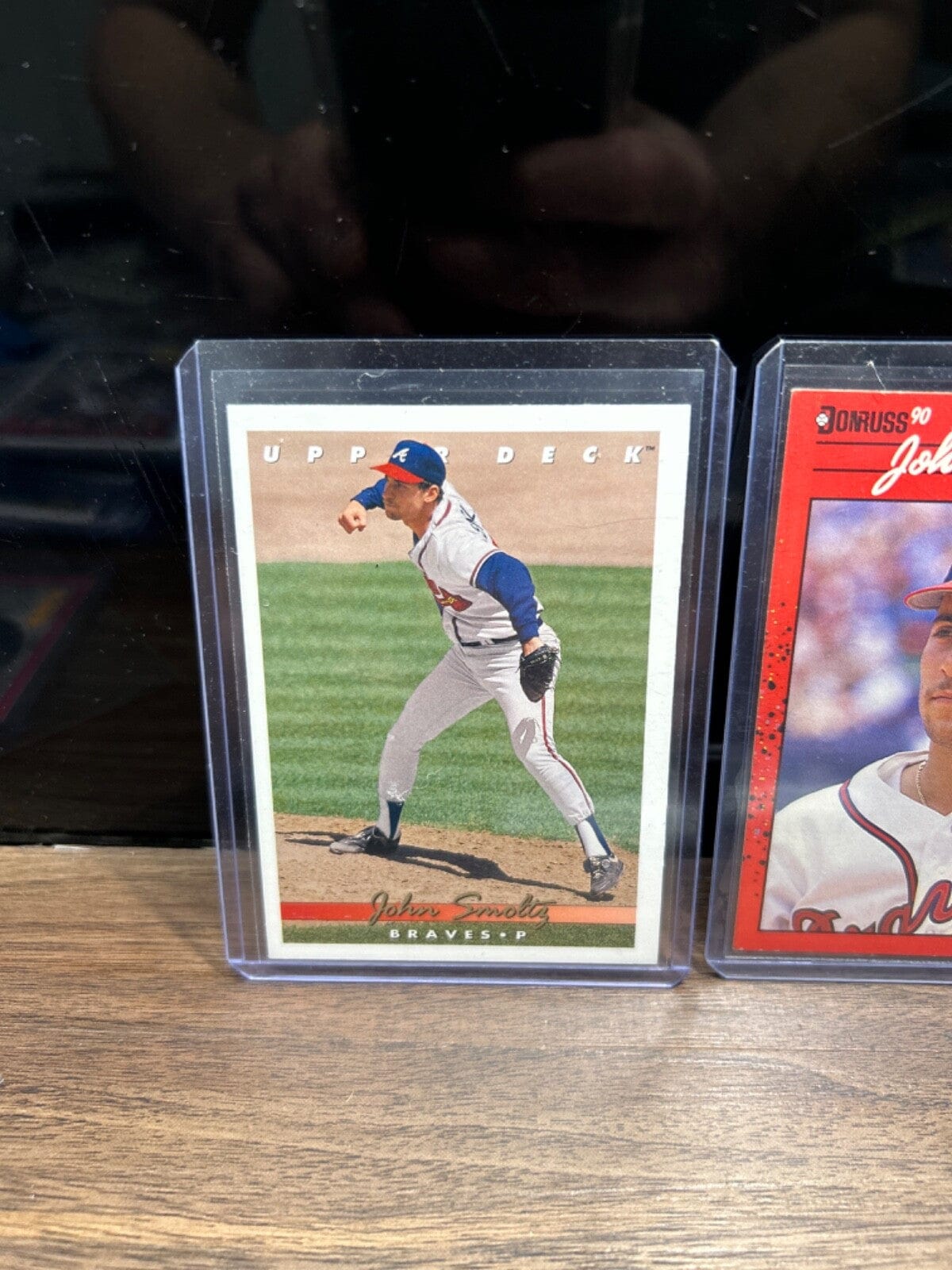 Cheap Sneaks Footwear/Sports Cards Baseball Card John Smoltz Lot(2)Atlanta Braves 1990 Donruss #121+1992 Upper Deck #36