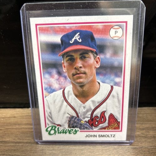 Cheap Sneaks Footwear/Sports Cards Baseball Card John Smoltz Lot (3) Atlanta Braves Pitcher 89 Topps RC, 90 Up  Deck, 2