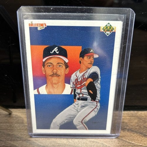 Cheap Sneaks Footwear/Sports Cards Baseball Card John Smoltz Lot (3) Atlanta Braves Pitcher 89 Topps RC, 90 Up  Deck, 2