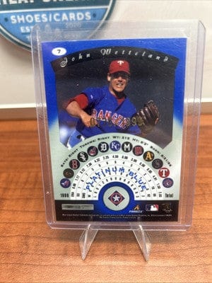 Cheap Sneaks Footwear/Sports Cards Baseball Card John Wetteland 1997 Totally Certified Platinum Blue # 7 Rangers # 736/