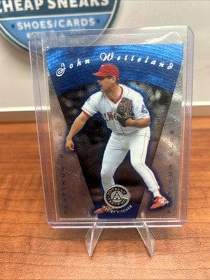 Cheap Sneaks Footwear/Sports Cards Baseball Card John Wetteland 1997 Totally Certified Platinum Blue # 7 Rangers # 736/