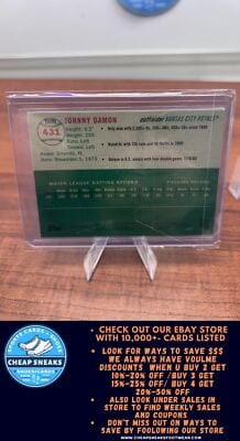 Cheap Sneaks Footwear/Sports Cards Baseball Card Johnny Damon 2023 Topps Chrome Platinum Anniversary #431 Kansas City R