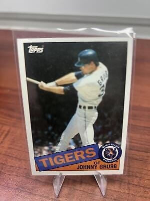 Cheap Sneaks Footwear/Sports Cards Baseball Card Johnny Grubb 1985 Topps #643 Detroit Tigers